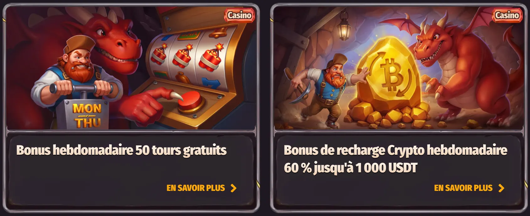 Bonus et Dragonia Casino